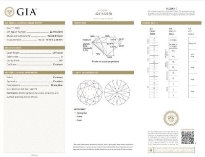 4.07ct Loose Diamond GIA D SI2 - 2