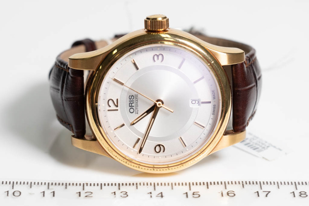 Oris classic clearance date rose gold