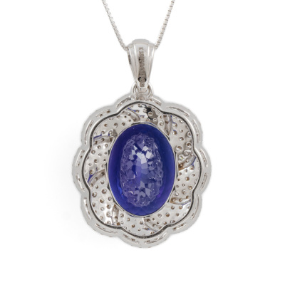 19.89ct Tanzanite and Diamond Pendant - 6