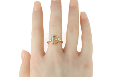 Hermes Echappee Diamond Ring - 4