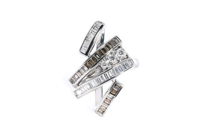 1.31ct White & Cognac Diamond Dress Ring