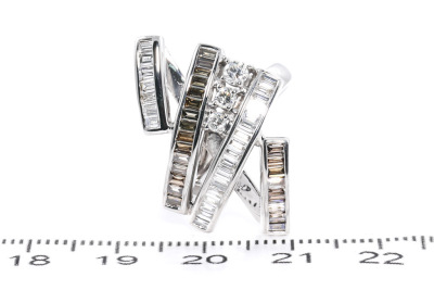 1.31ct White & Cognac Diamond Dress Ring - 2