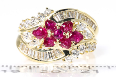 1.31ct Ruby and Diamond Ring - 2