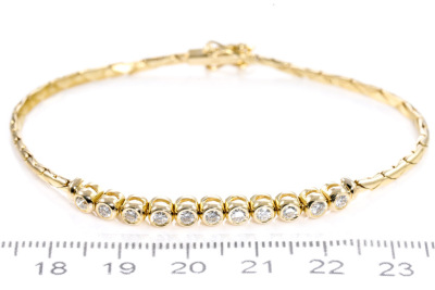 Diamond Bracelet 18ct Yellow Gold 0.65ct - 2