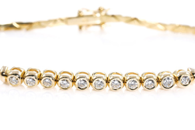 Diamond Bracelet 18ct Yellow Gold 0.65ct - 3