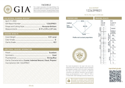 Loose Diamond 0.51ct GIA D VS1 - 2