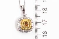 1.28ct Fancy Colour Diamond Pendant - 4