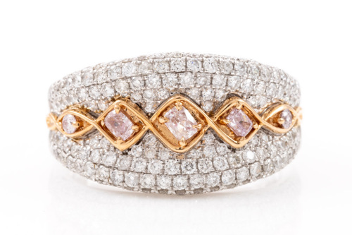 Pink Diamond Dress Ring
