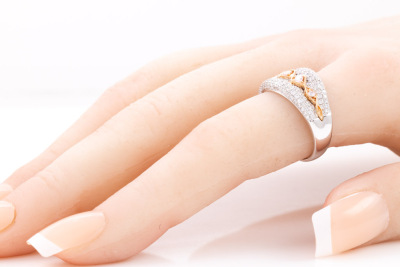 Pink Diamond Dress Ring - 7