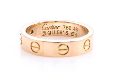 Cartier Love Wedding Band with 1 Diamond - 4