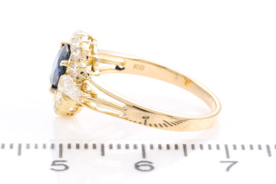 1.35ct Sapphire and Diamond Ring - 3