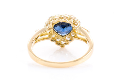 1.35ct Sapphire and Diamond Ring - 4