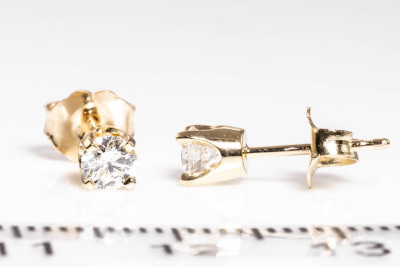 0.38ct Diamond Studs - 3