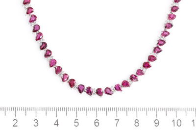 26.72ct Ruby & Diamond Necklace - 3