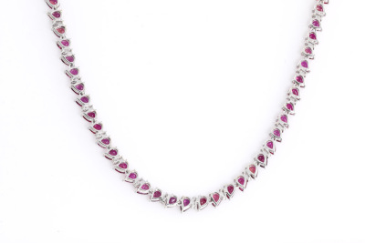 26.72ct Ruby & Diamond Necklace - 6