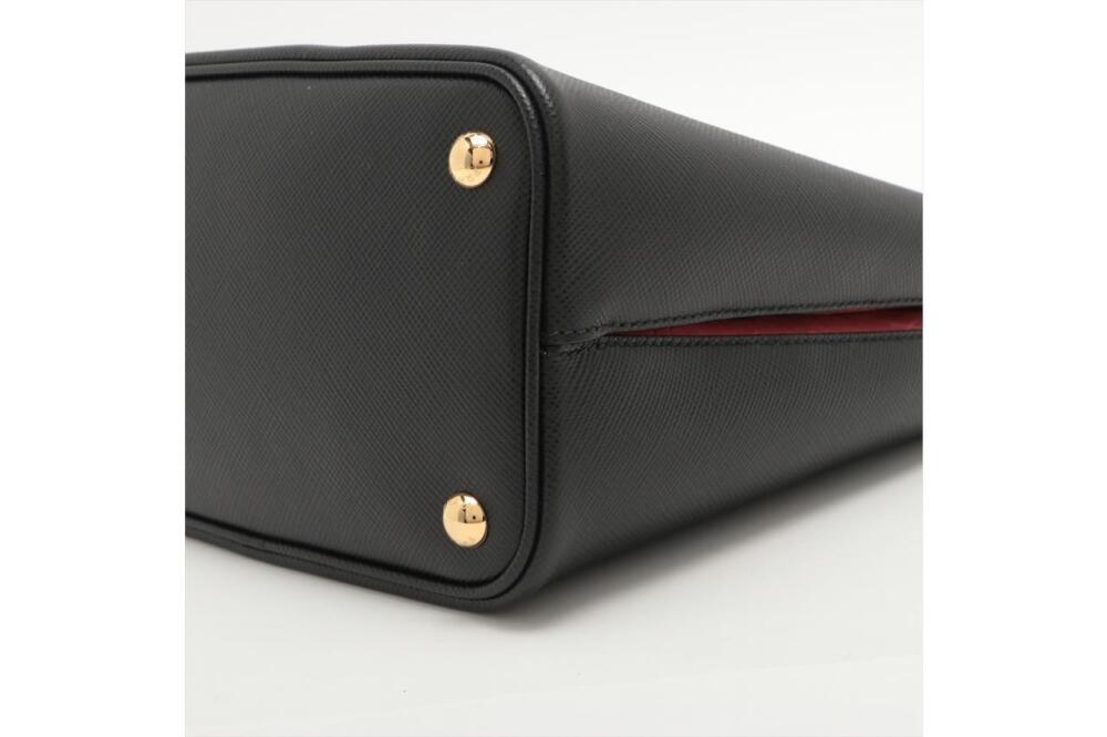 Prada Medium Saffiano and Crocodile-Embossed Leather Panier Bag