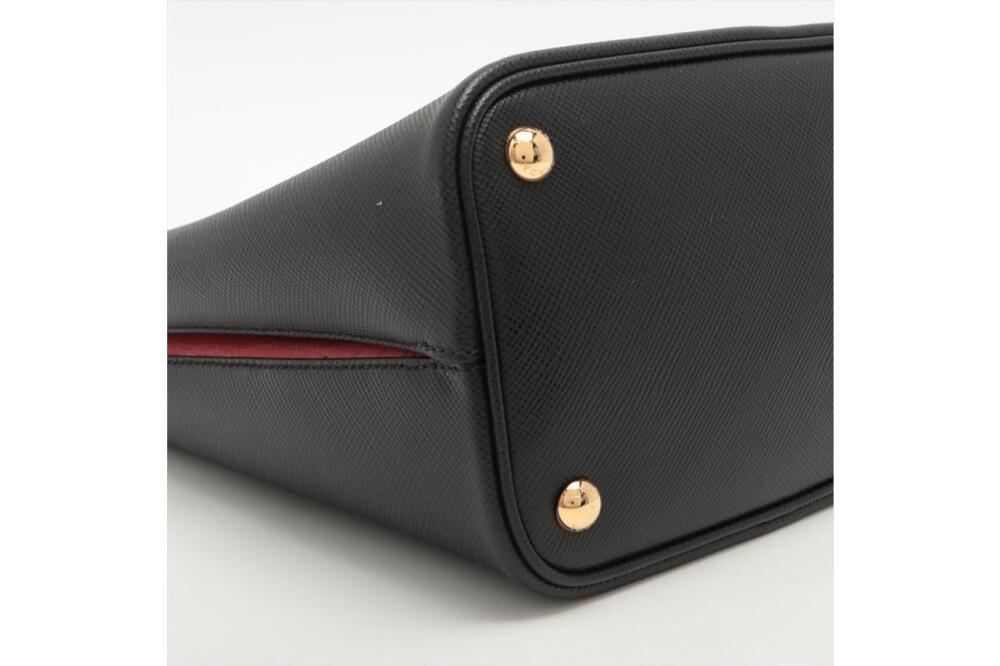 Sold at Auction: Prada Black Medium Saffiano Monochrome Tote Bag