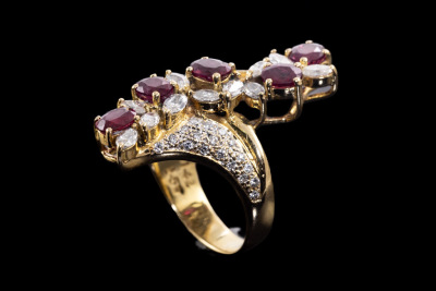 2.59ct Ruby and Diamond Ring - 2