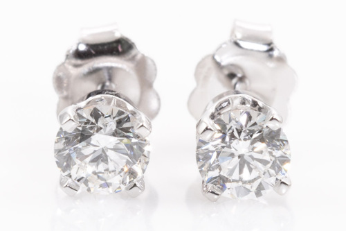 0.80ct Diamond Studs GIA D SI1