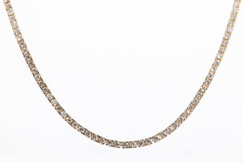 3.16ct Diamond Tennis Necklace