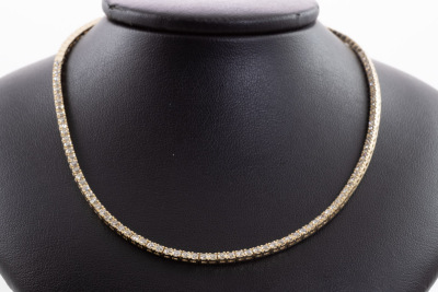 3.16ct Diamond Tennis Necklace - 5