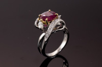 2.34ct Ruby and Diamond Ring - 7