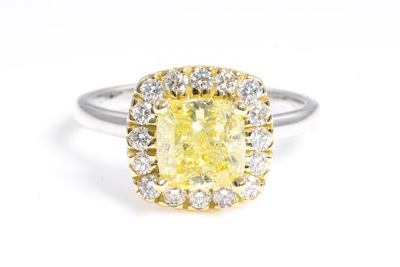 2.12ct Fancy Intense Yellow Diamond GIA