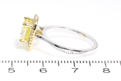 2.12ct Fancy Intense Yellow Diamond GIA - 3