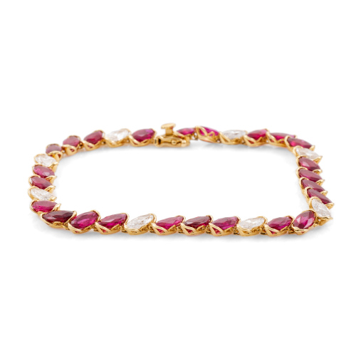 26.71ct Ruby and Diamond Bracelet