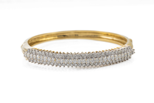 4.05ct Diamond Bangle