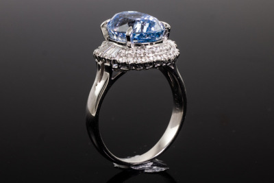 7.53ct Sapphire and Diamond Ring - 6