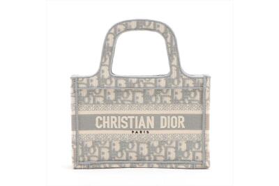 Christian Dior Mini Book Tote Grey Dior