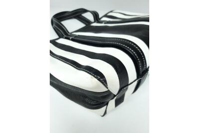 Balenciaga Small Barbes East-West Striped Shopper Tote - 4