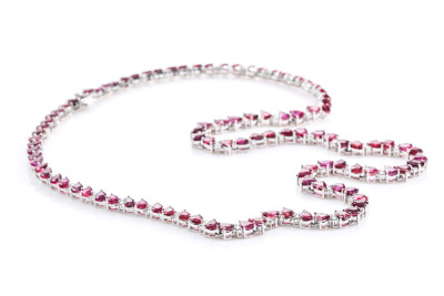 26.72ct Ruby & Diamond Necklace - 7