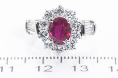 1.66ct Ruby and Diamond Ring - 2