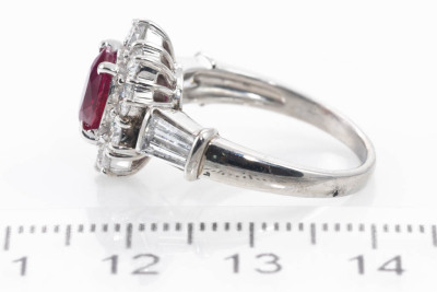 1.66ct Ruby and Diamond Ring - 3
