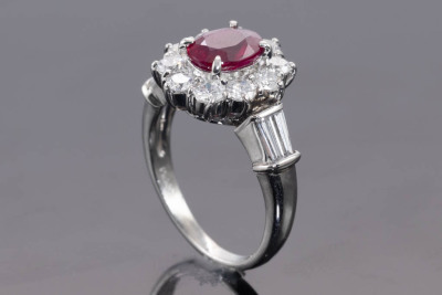 1.66ct Ruby and Diamond Ring - 6