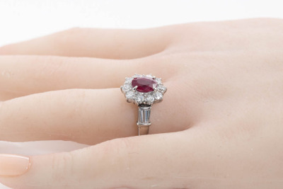 1.66ct Ruby and Diamond Ring - 7