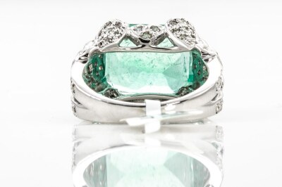 7.83ct Emerald and Diamond Ring GIA - 16