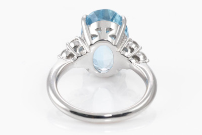 4.82ct Aquamarine and Diamond Ring - 4