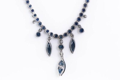 18.14ct Sapphire and Diamond Necklace - 5