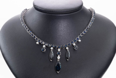 18.14ct Sapphire and Diamond Necklace - 6