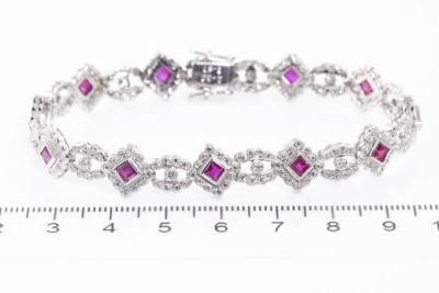 2.30ct Ruby and Diamond Bracelet - 2