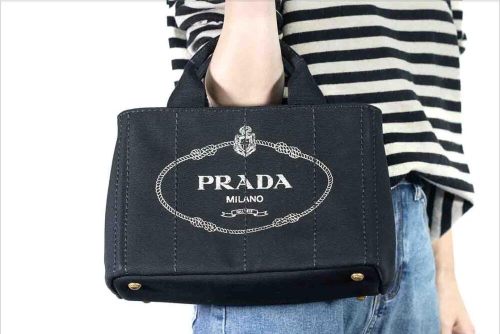 Prada Tessuto Canapa Tote Bag Auction