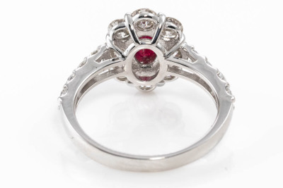 1.20ct Ruby and Diamond Ring - 5