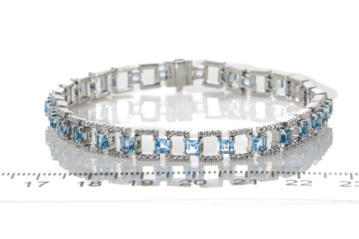 5.65ct Topaz and 0.90ct Diamond Bracelet - 2