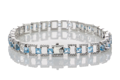 5.65ct Topaz and 0.90ct Diamond Bracelet - 3