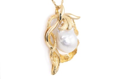 South Sea Baroque Pearl Pendant - 5