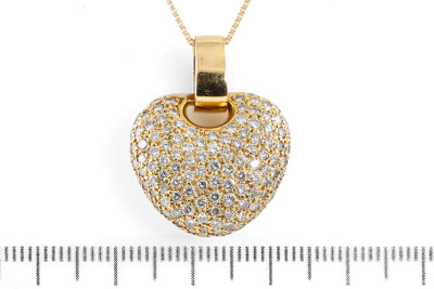 2.02ct Diamond Heart designed Pendant - 2