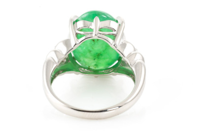 9.20ct Jade and Diamond Ring - 5